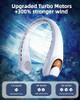 TUNISE NECK FAN PERSONAL FAN WITH LED DISPLAY - WHITE