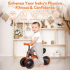 AYEKU BABY BALANCE BIKE FOR 1 YEAR OLD BOY - ORANGE