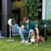 SHARK FLEXBREEZE CORDLESS FAN PEDESTAL TO TABLETOP CAPABILITIES UH205 - GRAY