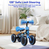 AYEKU BABY BALANCE BIKE TOYS FOR 1 YEAR OLD BOY GIRL BIKES BW-607 - Blackfire
