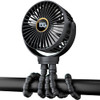 BUYWOO PORTABLE STROLLER FAN SMALL BATTERY - BLACK