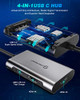 UTECHSMART USB C TO HDMI ADAPTER, USB C HUB TO DUAL HDMI 4 IN 1 THUNDERBOLT 3
