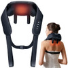 KNOZE NECK MASSAGER WITH HEAT CORDLESS DEEP TISSUE 4D EXPERT KNEADING - BLACK