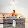 EONINI SOCKET CEILING FANS WITH LIGHTS AND REMOTE SOCKET FAN LIGHT-MULTI COL. New