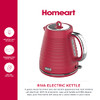 HOMEART RIVA ELECTRIC KETTLE, 1.7L, HPKR4 - RED