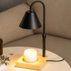 GODONLIF BLACK DIMMABLE CANDLE WARMER LAMP ADJUSTABLE HEIGHT TIMER WOODEN BASE