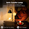 GODONLIF BLACK DIMMABLE CANDLE WARMER LAMP ADJUSTABLE HEIGHT TIMER WOODEN BASE