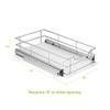 CUISINART 11" SLIDING CABINET ORGANIZER, CHROME FINISH CTG-00-11CO