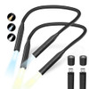 FANSITC 2 LED NECK READING LIGHTS, BOOK LIGHT READING IN BED 2 PACK - BLACK