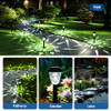GIGALUMI 8 Pack Solar Outdoor Lights Bright Solar Pathway Lights Great Pattern