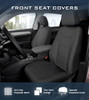 Premium Poly Car Seat Covers Full Set with 50% Thicker Filler, Waterproof