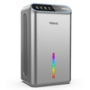 Dehumidifier, 85 OZ Water Tank, (800 sq.ft.) Small, Hose, Auto Shut Off - Sliver