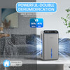 Dehumidifier, 85 OZ Water Tank, (800 sq.ft.) Small, Hose, Auto Shut Off - Sliver