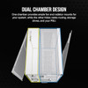 CORSAIR 6500D AIRFLOW Mid-Tower ATX Dual Chamber PC Case CC-9011260-WW – White