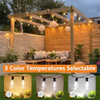 BRIGHTOWN 3 Color 1 LED Outdoor String Lights Remote 100FT CMPC-O50XA - Black