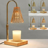 YODEWA Candle Warmer Lamp with Timer and Dimmer Wood Base Clear