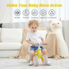 ALLOBEBE Baby Balance Bike, Toddler Bikes 12-36 Months Soft 3 Wheels - Yellow