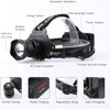 AMAKER LED RECHARGEABLE HEADLAMP 900000 HIGH LUMENS SUPER 5 MODES FOR OUTDOOR