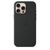 APPLE IPHONE 16 PRO MAX SILICONE CASE WITH MAGSAFE – BLACK
