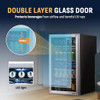 NewAir Beverage Refrigerator Cooler, 126 Cans Free Standing AB-1200 - Steel