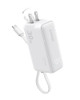 ANKER POWER BANK USB C CHARGER BLOCK 3-IN-1 5,000MAH CABLE, PLUG A1636 - WHITE