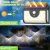ORNNUT Solar Lights Outdoor 4 Pack, Ultra Bright 134LED, IP65 Waterproof