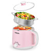 DEZIN ELECTRIC POT WITH STEAMER, STAINLESS STEEL ELECTRIC COOKER 1.6 LITER