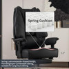 EXCEBET BIG AND TALL OFFICE CHAIR 400LBS WIDE SEAT - BLACK
