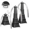 IMMERRITY FLY FANS FOR TABLES 3 PCS FOLDABLE FOR OUTDOOR TABLES FLY AWAY - BLACK