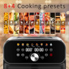 WHUTO BY WHALL AIR FRYER, 6.4QT OVEN LED DIGITAL, 12 STEEL/BLACK&SILVER