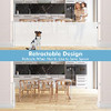 KISKIZ 75 Inch Extra Wide Baby Gate Wide Openings Indoor Outdoor - WHITE