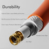 DRINCOSH GARDEN HOSE 75 FT X 5/8" BURST 600 PSI FLEXIBLE GARDEN HOSE -ORANGE