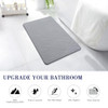 KOOTETA STONE BATH MAT DIATOMACEOUS EARTH, MAT 23.5X15” GRAY-DIAMOND SHAPE