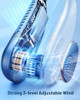 SWEETFULL PORTABLE NECK FAN 360° COOLING BLADELESS PERSONAL FAN - BLUE