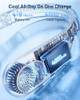 SWEETFULL PORTABLE NECK FAN 360° COOLING BLADELESS PERSONAL FAN - BLUE