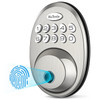 HUTOOLS HT02 FINGERPRINT DEADBOLT KEYLESS ENTRY DOOR LOCK WITH KEYPAD NICKEL
