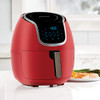 POWERXL AIR FRYER VORTEX MULTI COOKER ROAST BAKE BASKET 7 QT - RED