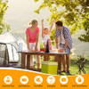 Fly Fans for Tables, Fly Fan Indoor Outdoor with Holographic Blades, Batteries