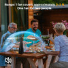 Fly Fans for Tables, Fly Fan Indoor Outdoor with Holographic Blades, Batteries