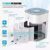 AIR PURIFIERS BEDROOM H13 TRUE HEPA FILTER FOR HOME LARGE ROOM - WHITE/GRAY