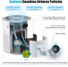 AIR PURIFIERS BEDROOM H13 TRUE HEPA FILTER FOR HOME LARGE ROOM - WHITE/GRAY