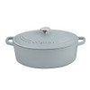 CUISINART OVAL CAST IRON CASSEROLE MATTE GREY 7 QT - MATTE GREY