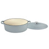 CUISINART OVAL CAST IRON CASSEROLE MATTE GREY 7 QT - MATTE GREY