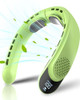 ASNUG BLADELESS NECK FAN 4 TURBO NECK FAN 4000 MAH BATTERY OPERATED - Green