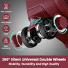 AXIDOU LUGGAGE SETS WITH SPINNER WHEELS, PP+ABS SUITCASE SETS, WINE RED