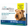 TEVRA PET FIRSTACT PLUS FLEA AND TICK TREATMENT FOR DOGS 3 DOSES 083-11-6551 New