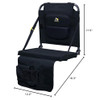 GCI Outdoor BleacherBack Lumbar Stadium Seat with Padded Backrest 10610 - Black