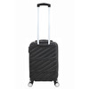 TUCCI HARDSIDE SPINNER CARRY-ON LUGGAGE SET TSA CHECKPOINT FRIENDLY - BLACK New