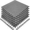 SIVAN HEALTH AND FITNESS PUZZLE EXERCISE MAT EVA FOAM INTERLOCKING TILES GRAY New