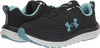 UNDER ARMOUR Women's CHARGED ASSERT 10 Running Shoe BLACK/BLUE SIZE 10.5